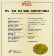 Macsumsuk FDA registration certificate for medical device type II